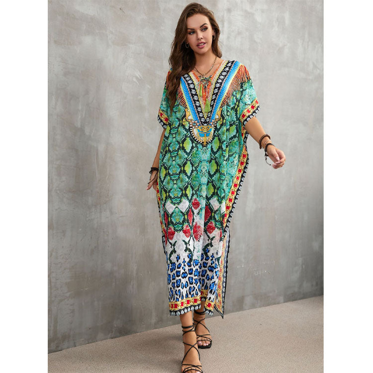 Printed Beach Holiday Cover Up