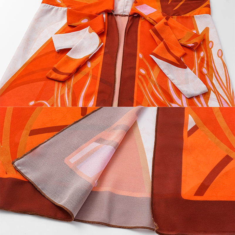 One Shoulder Print One Piece Swimsuit and Sarong(Shipped on Jan 11th)