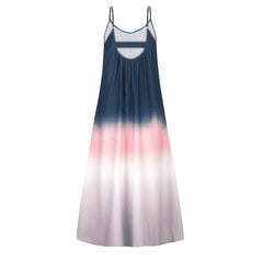 Flaxmaker Gradient Color Block Dress