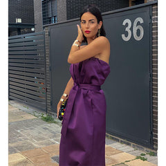 Sexy Bandeau Midi Dress