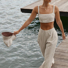 Cotton Linen Tops and Pants