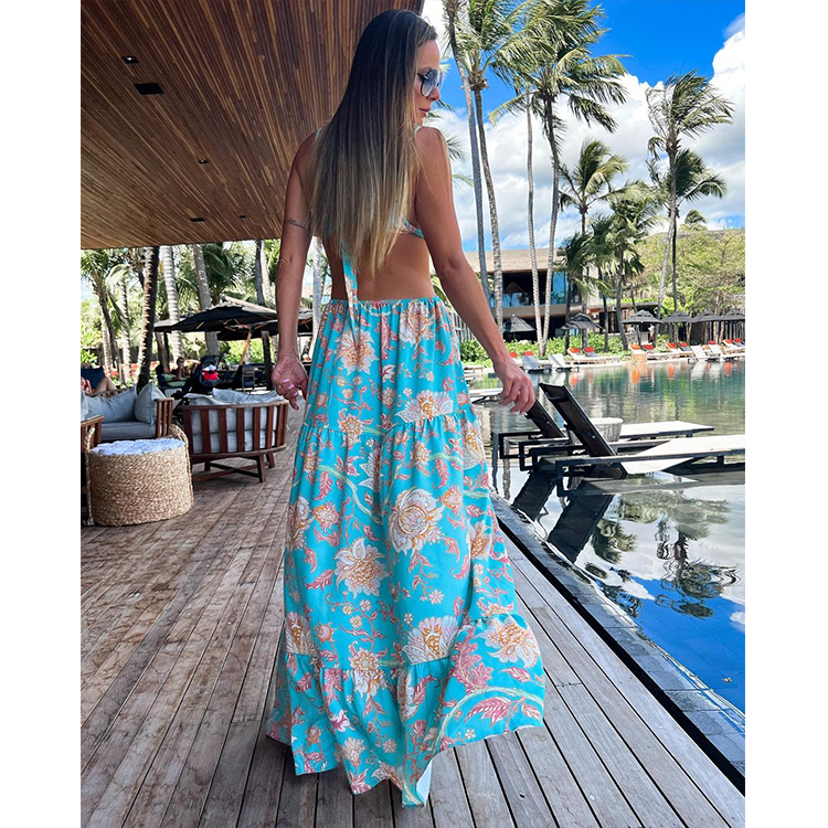 Sling Backless Cut Out Dress