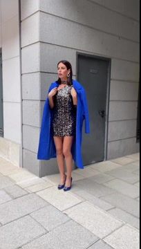 Off Shoulder Sexy Mini Shiny Dress