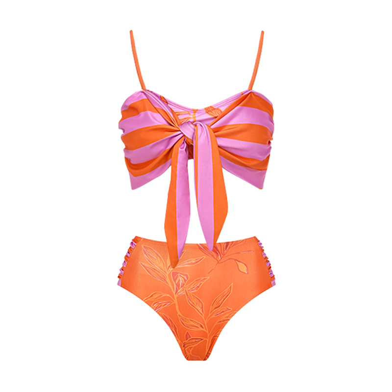 Sling Bow-tie Bkini Swimsuit and Skirt(Shipped on Jan 5th)