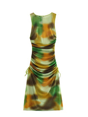 Tulle Printed Dress