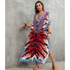 Printed Beach Holiday Cover Up