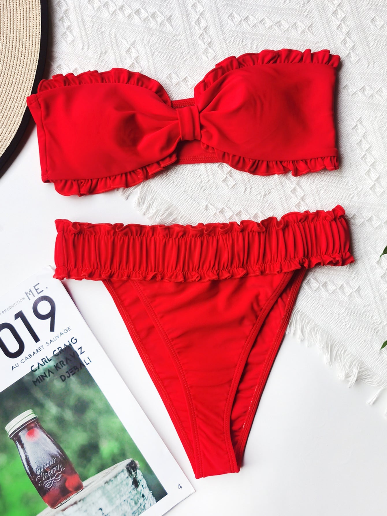 Bandeau Ruffle Bikini