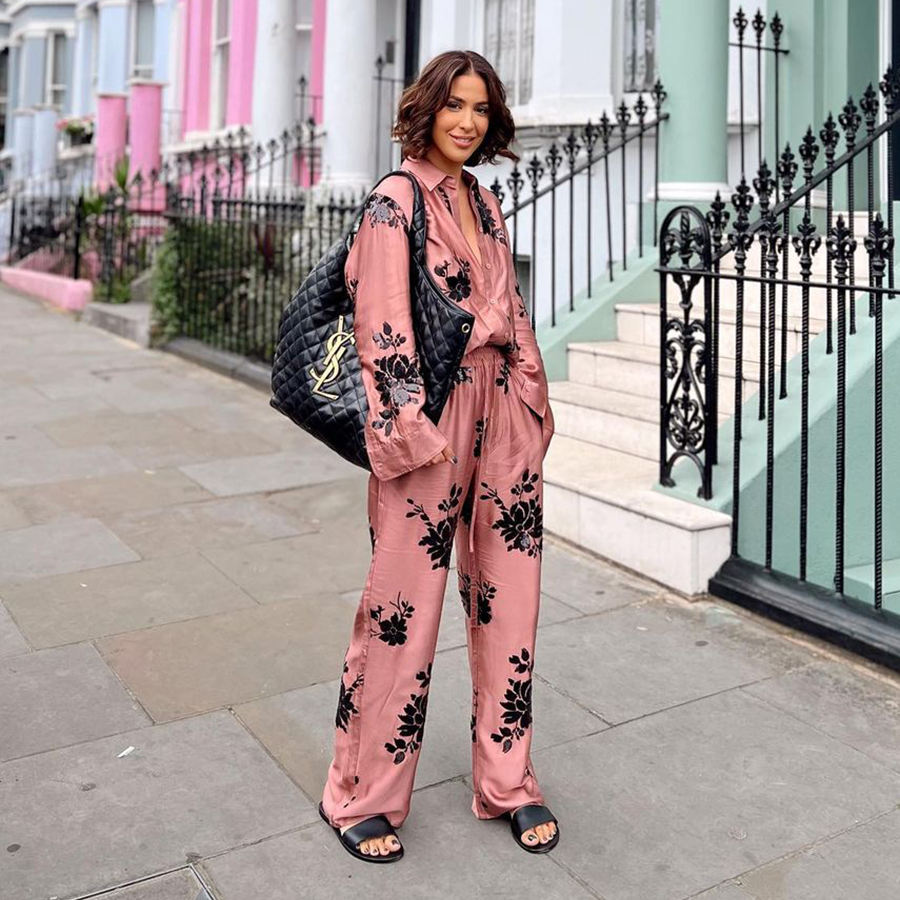 Fashion Casual Blossom Printed Shirt and Pants