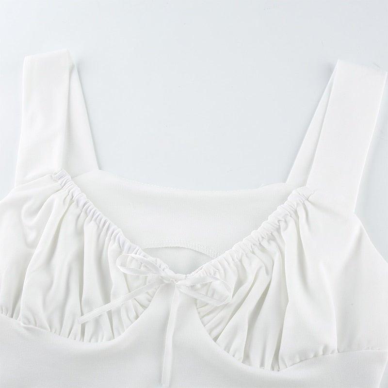Hazel Milkmaid Ruched Top