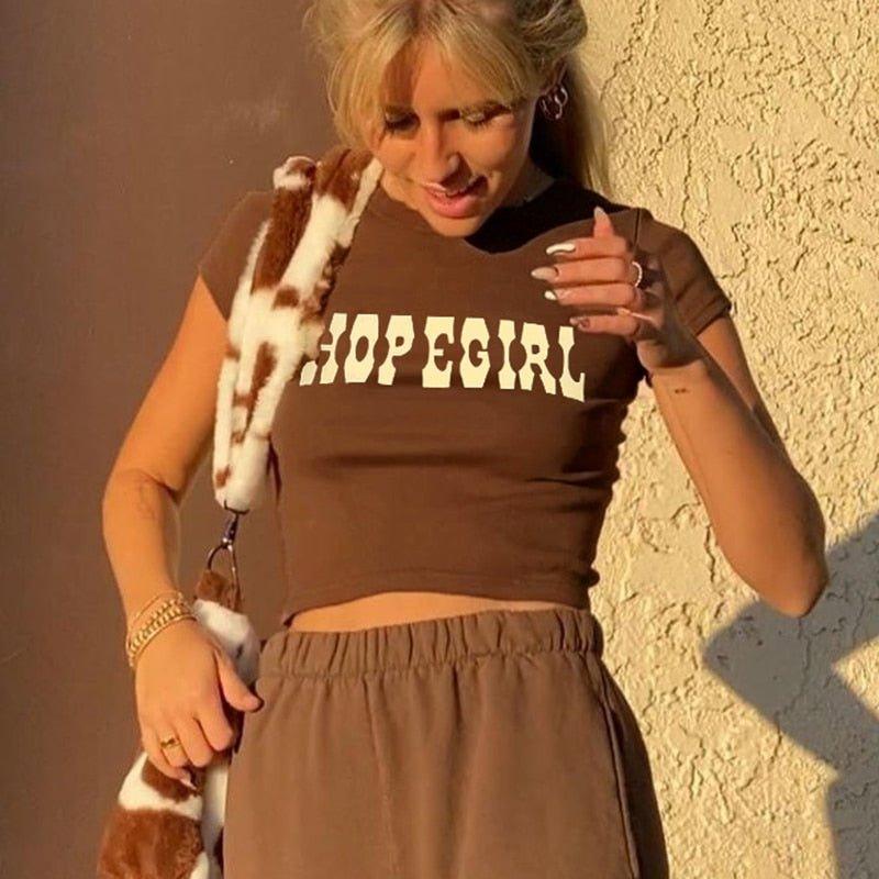 Hope Girl Vintage Crop Top