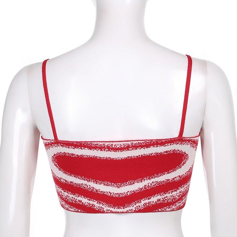 Penelope Heart Print Knitted Top