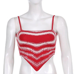 Penelope Heart Print Knitted Top