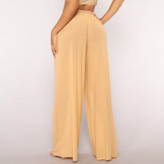 See Through Boho Wide Leg Pants