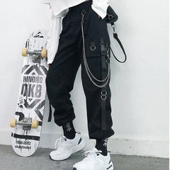 Fashion Punk Pockets Jogger Cargo Pants