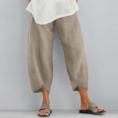 Vintage Cotton Linen Wide Leg Pants