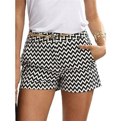 Woman Fashion Mid Waist Casual Shorts