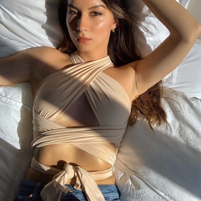 Multi-way Wrap Around Bandage Top