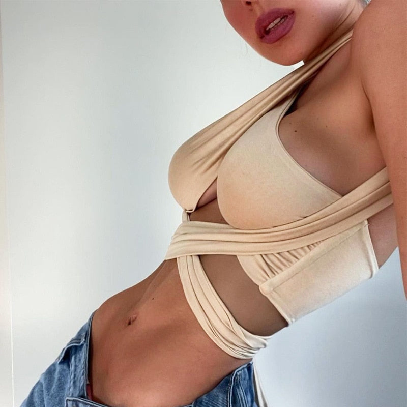 Multi-way Wrap Around Bandage Top
