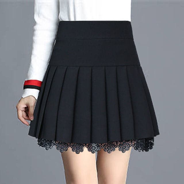 High Waist Pleated Skirts