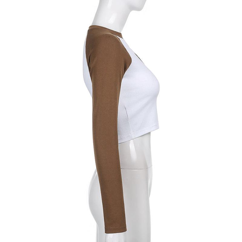 Rachel Brownary Heart Full-Sleeve Crop Top