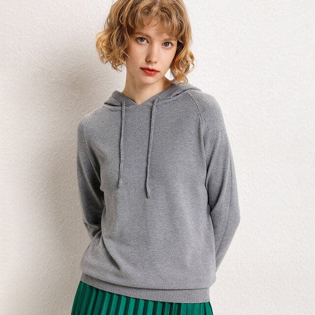 Basic Solid Color Female Wool Pullovers Knitwear Jumpers