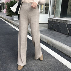 Winter Thicken Pencil Pants Soft Good Fabric Cotton Streetwear Wool Pants Female Autumn High Waist Trousers Capris