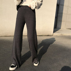 Winter Thicken Pencil Pants Soft Good Fabric Cotton Streetwear Wool Pants Female Autumn High Waist Trousers Capris