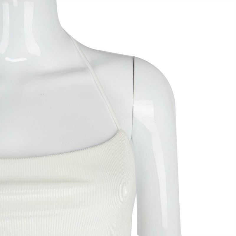 The "V" Halter Crop Top