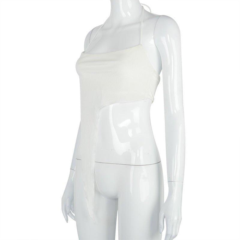 The "V" Halter Crop Top