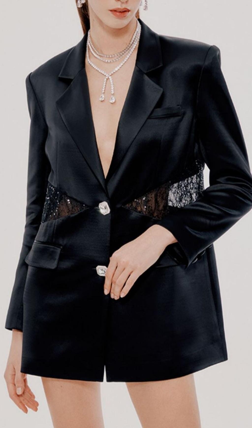 LONG SLEEVES LACE BLAZER