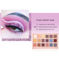 18-COLOR MATTE PEARLESCENT EARTH COLOR EYESHADOW