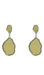 Mirror exaggerated earrings.