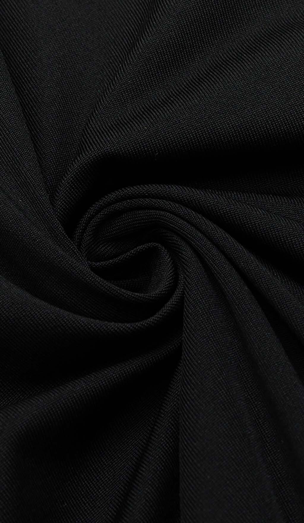 ONE SHOULDER SATIN MAXI DRESS IN BLACK