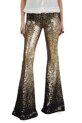 Black&Gold Gradient Sequined Pants