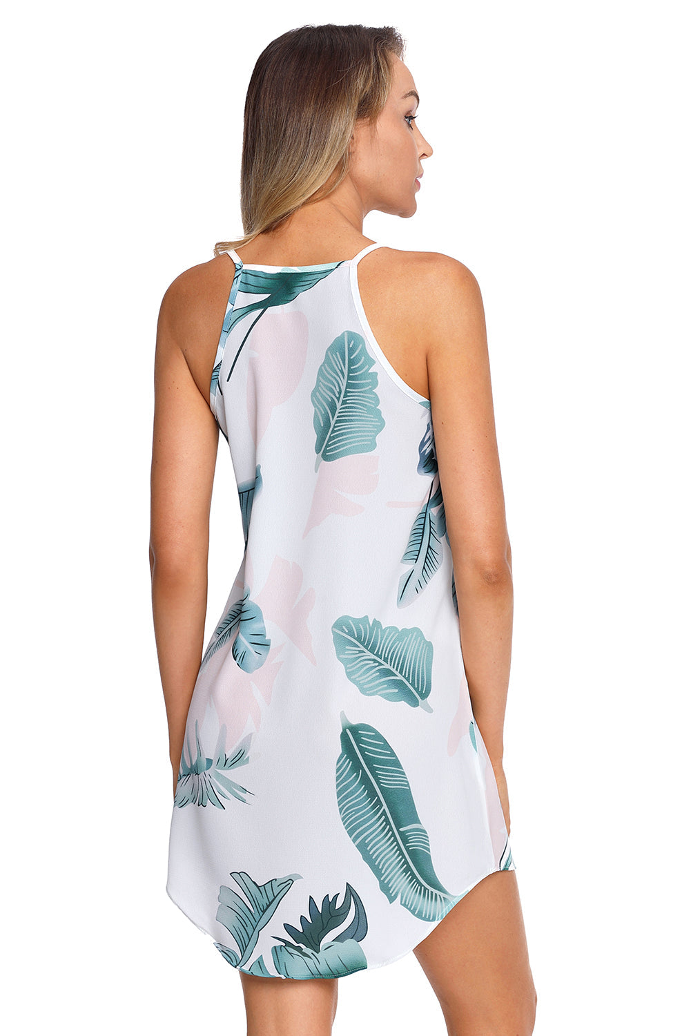 Blooming Print Sleeveless Dress