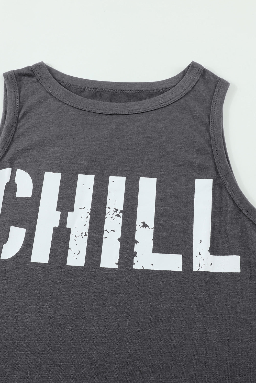 Chill Graphic Print Tank Top