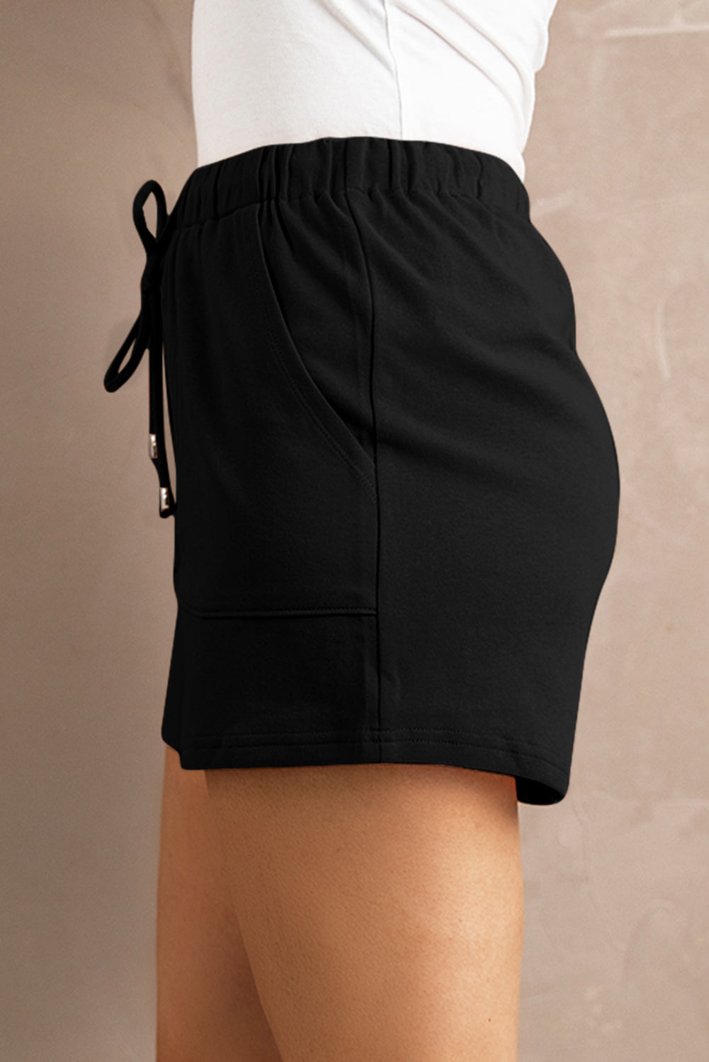 Drawstring Waist Pocket Shorts