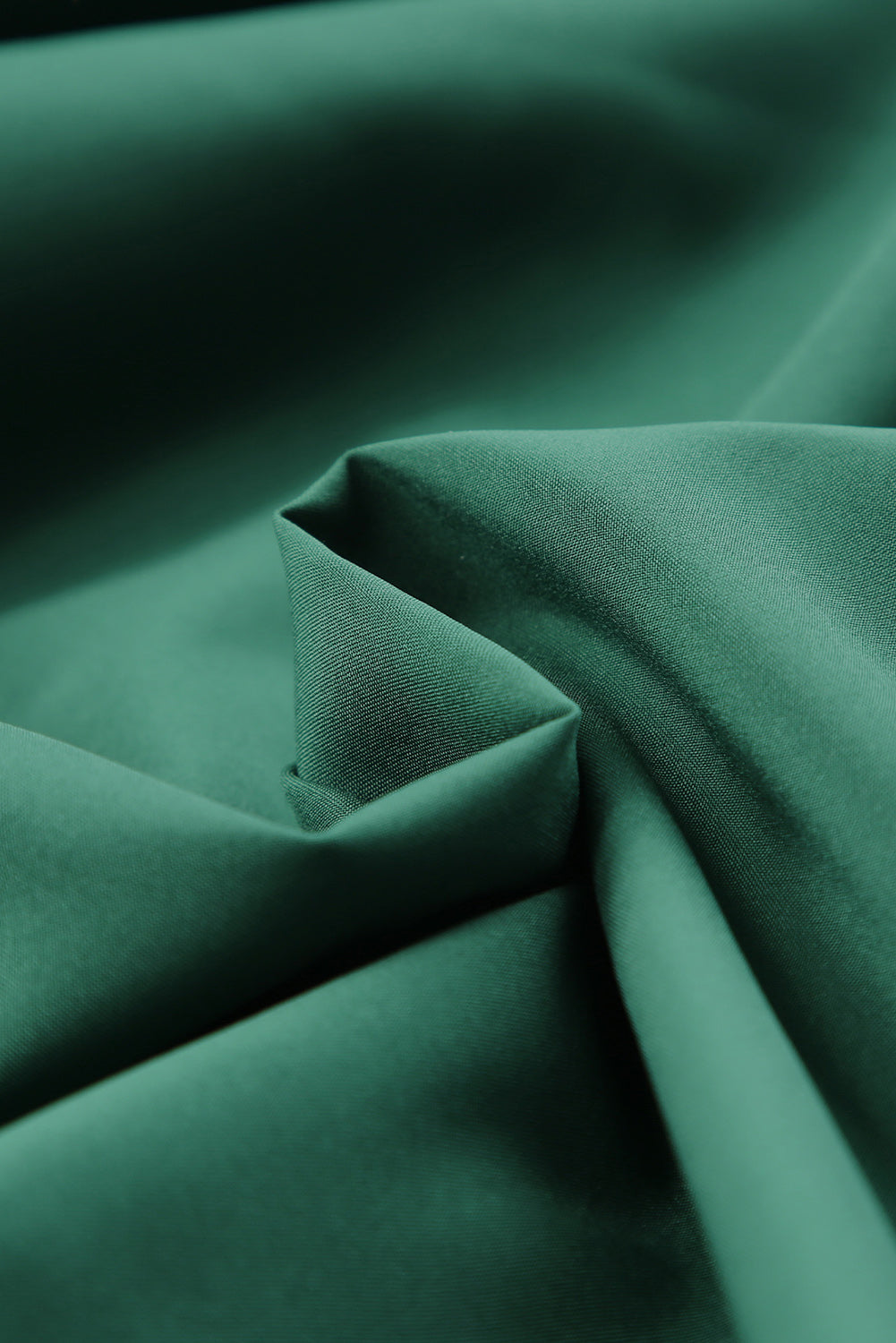 Green Plus Size Swiss Dot Puff Sleeve Wrap Dress