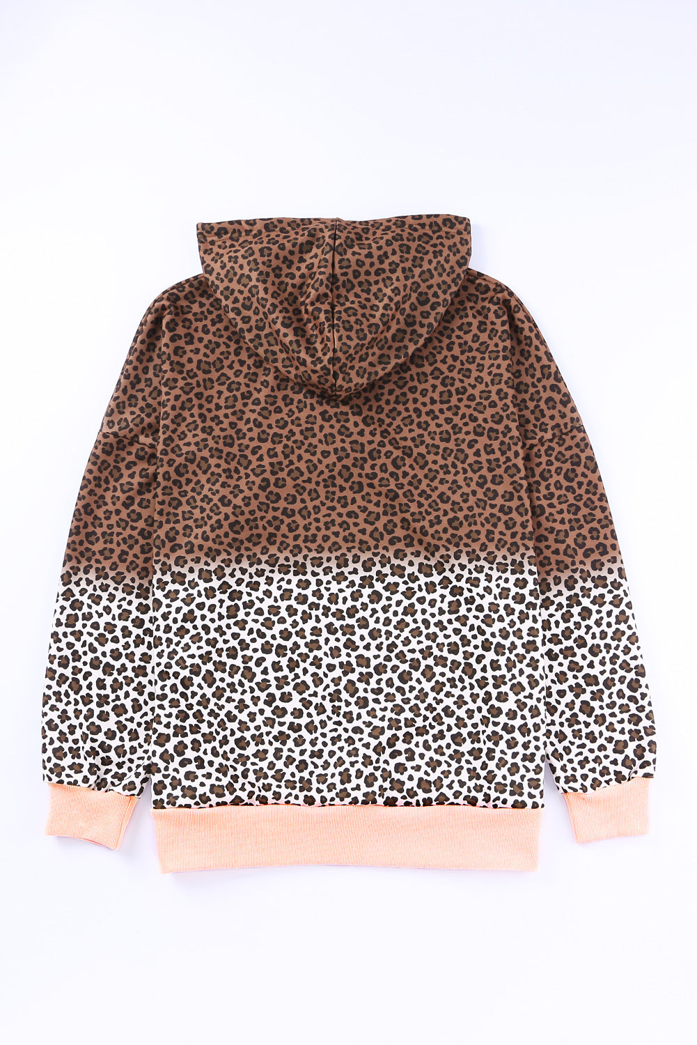 Leopard Leopard Half Zip Hooded Sweatshirt