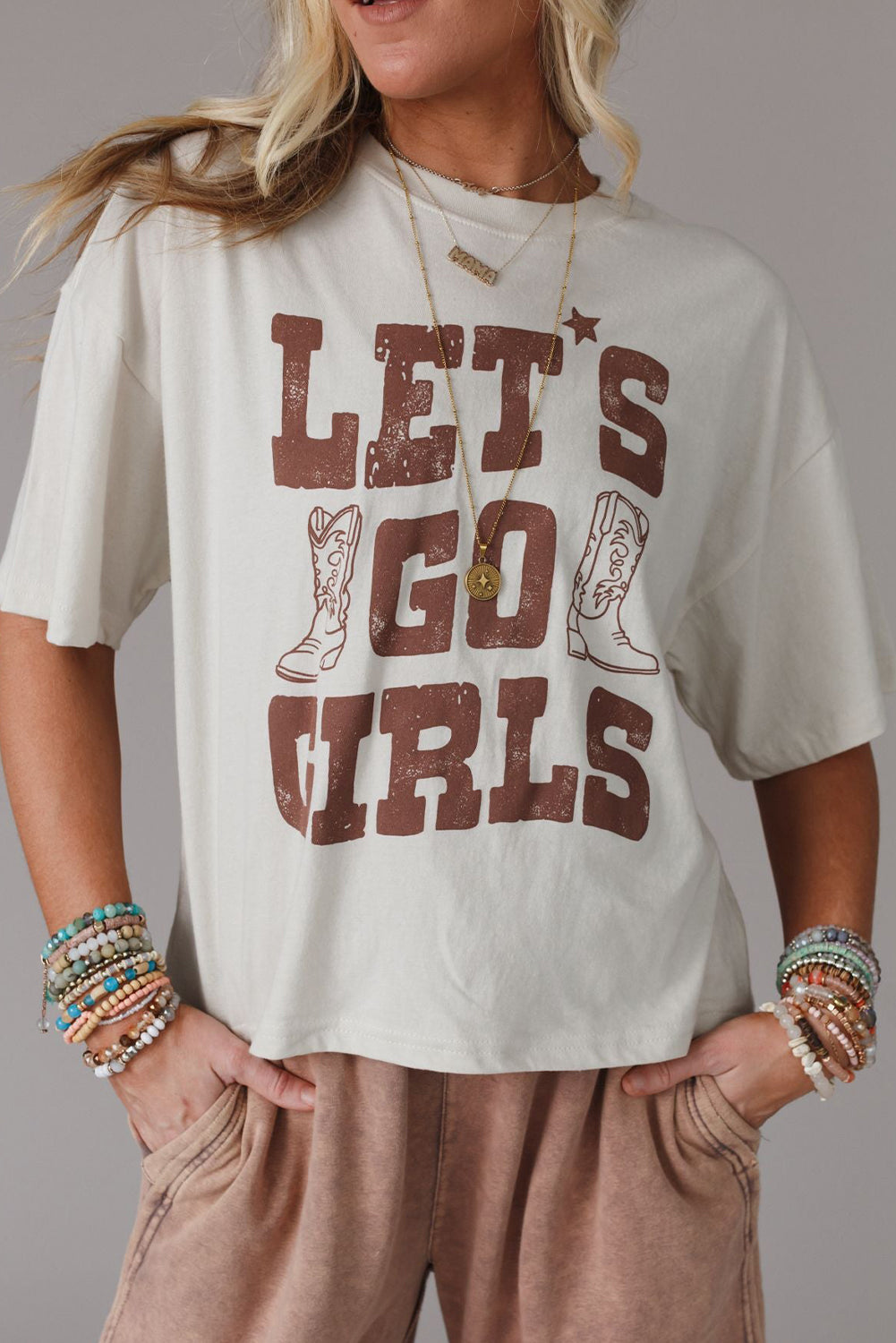 LETS GO GIRLS Western Boots Tee