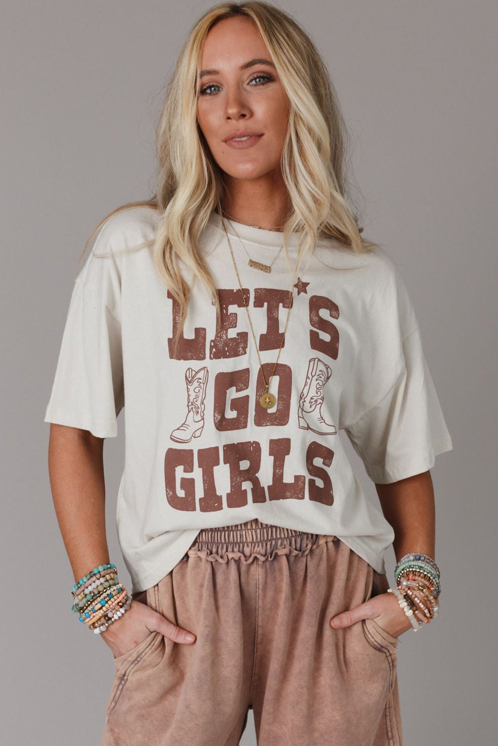 LETS GO GIRLS Western Boots Tee