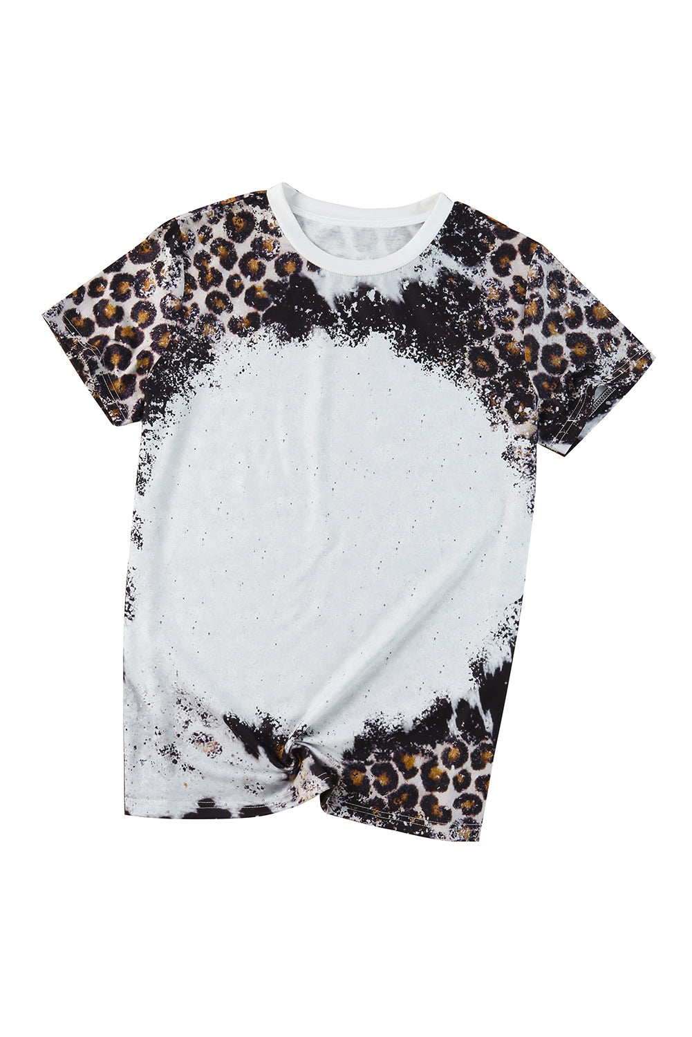 Mix Animal Print Bleached T Shirt