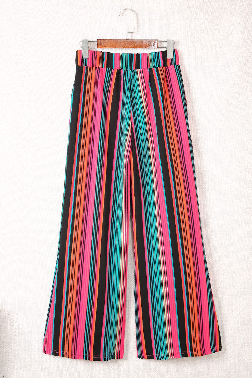 Multicolor High Waist Serape Print Wide Leg Pants