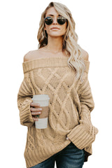 Off The Shoulder Winter Sweater
