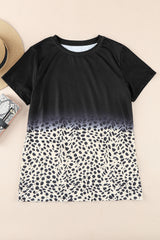 Ombre Leopard Print T-shirt