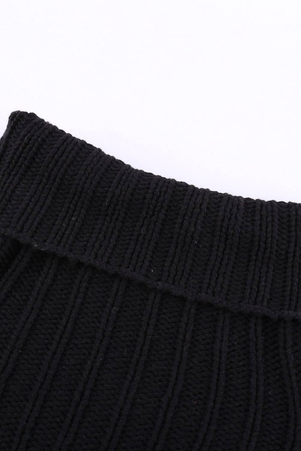 Oversize Turtleneck Textured Sweater