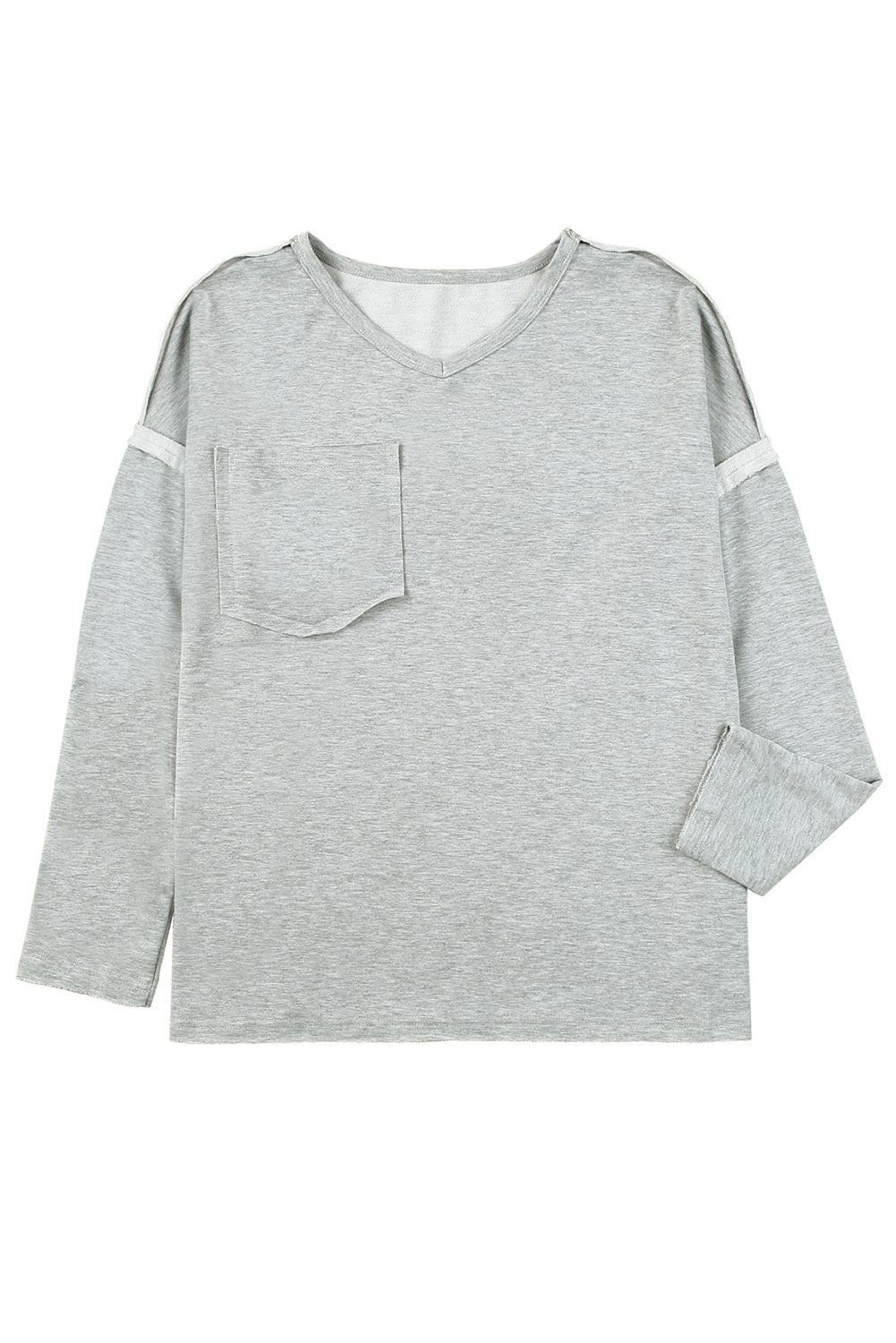 Pocketed Oversized Drop Sleeve Top