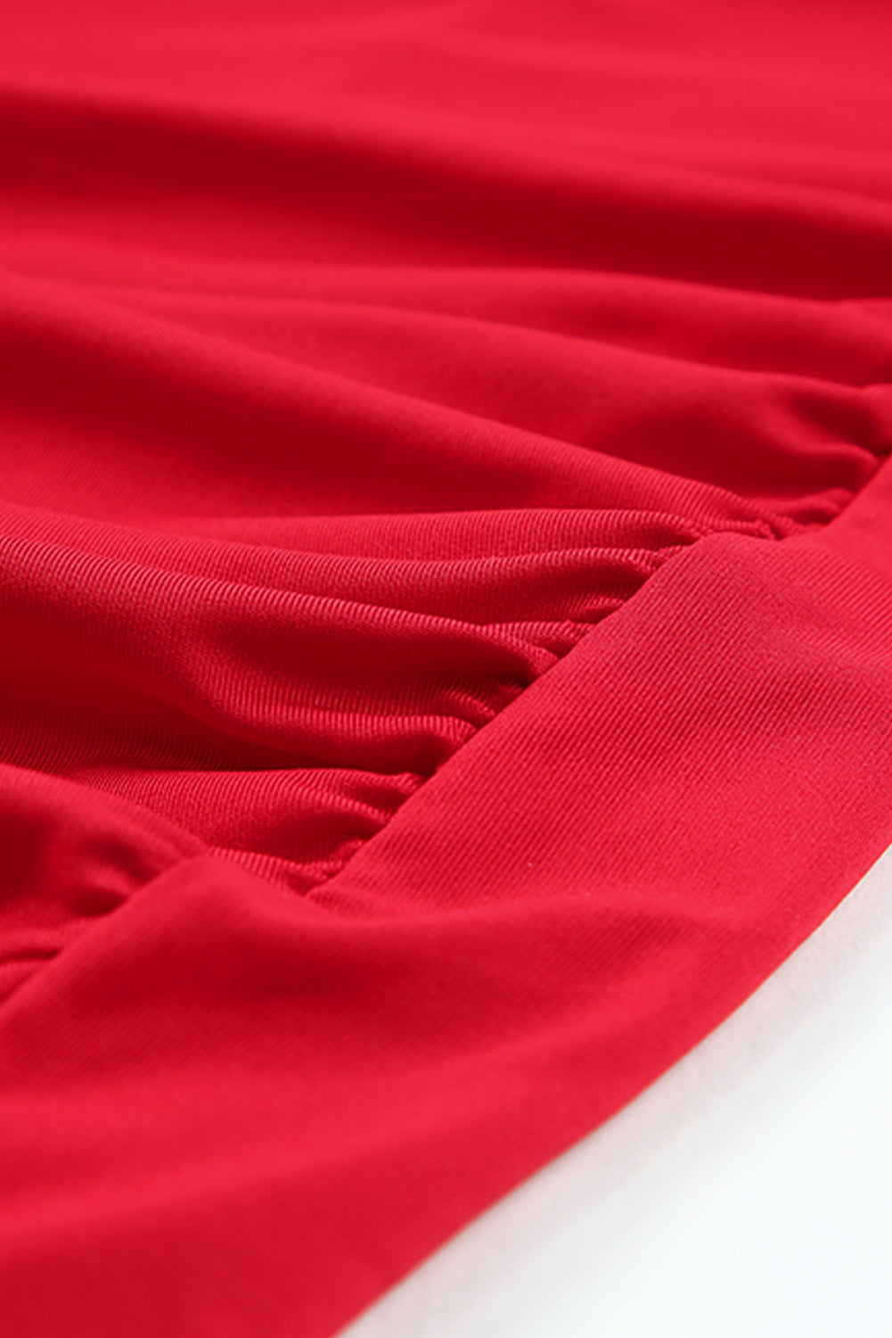 Red Halter Neck Wrapped Mini Bodycon Dress
