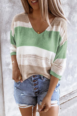 Spring Meadow Long Sleeve Loose Casual Knit Top