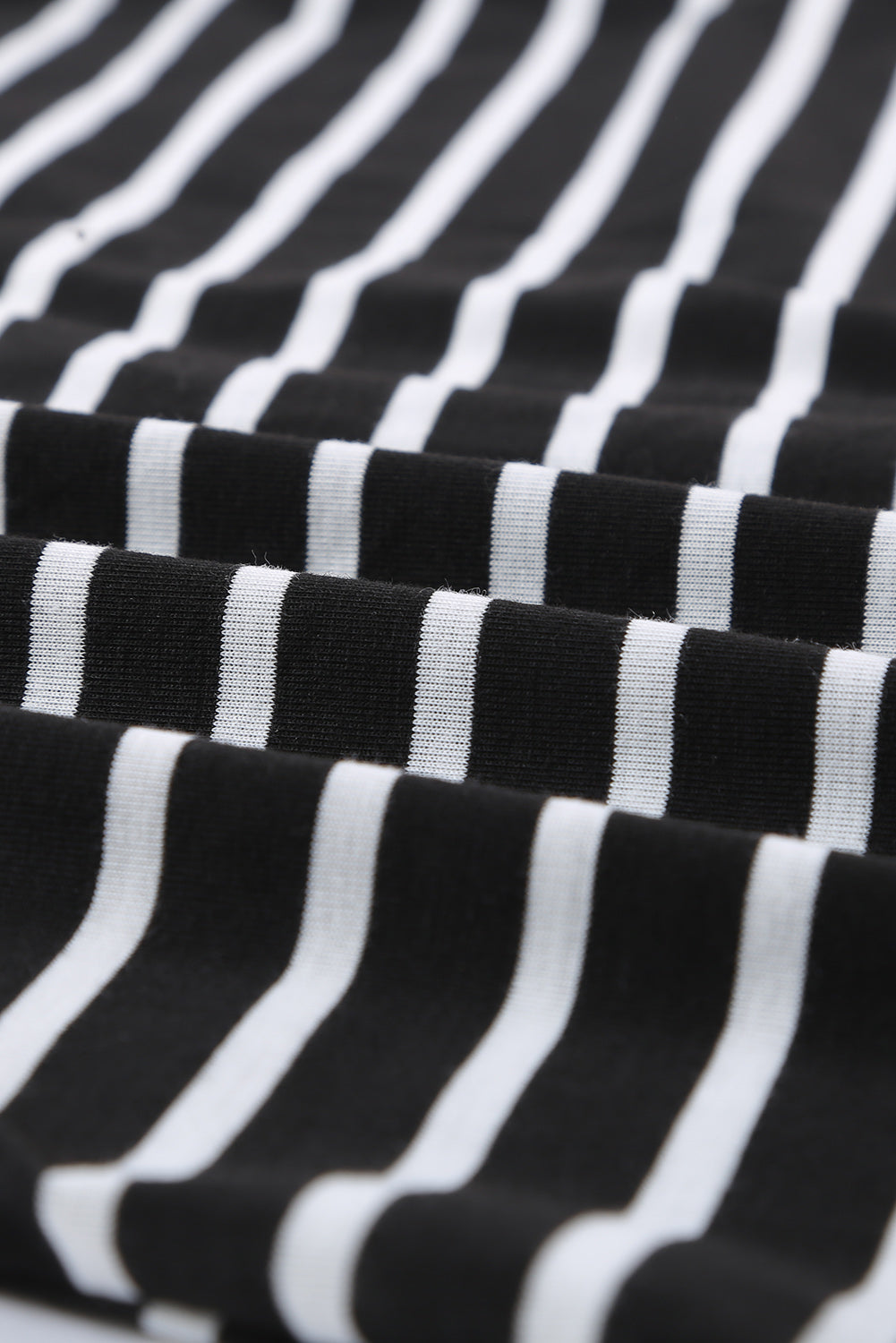 Stripe Print V Neck Buttoned Tie Knot Tank